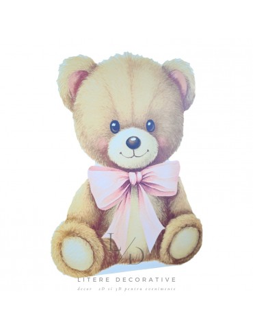 Ursulet cu funda roz, MDF /...