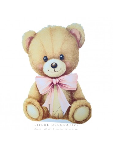 Ursulet cu funda roz, MDF /...