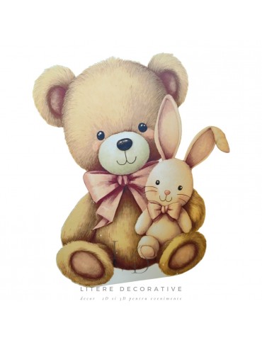 Ursulet cu iepuras, MDF /...