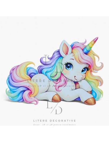 Unicorn, MDF / PVC,  60cm...
